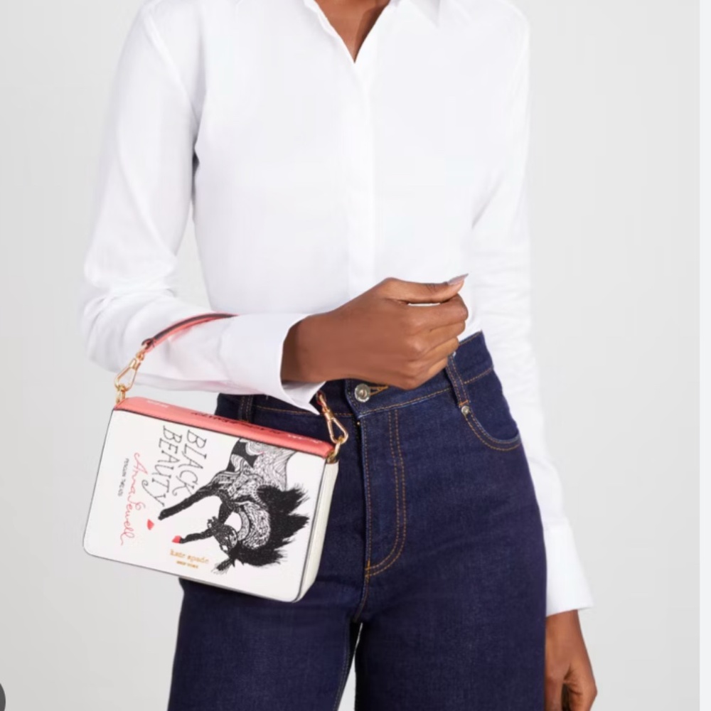 Kate Spade Storyteller Black Beauty 3d Book Crossbody - Picture 6 of 6